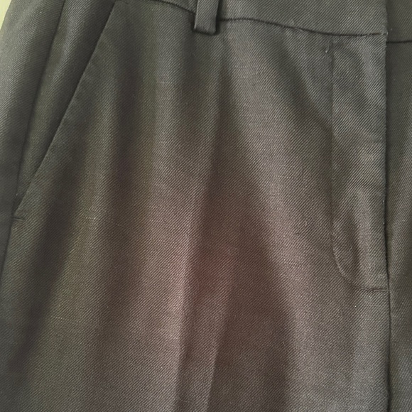 J. Crew Women's Tailored Black Linen Pants - Picture 4 of 6